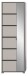 Garderobenschrank >Jaru< in grau - 65x196x37cm (BxHxT)