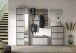 Garderobenschrank >Jaru< in grau - 65x196x37cm (BxHxT)