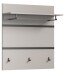 Garderobenpaneel >Jaru< in grau - 85x93x25cm (BxHxT)