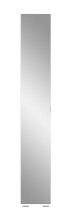 Badezimmerspiegelschrank >Prego< in weiß/weiß hochglanz - 30x191x37cm (BxHxT)