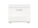 Sitzbank >Prego< in weiß/weiß hochglanz - 55x40x37cm (BxHxT)
