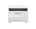 Sitzbank >Prego< in weiß/weiß hochglanz - 55x40x37cm (BxHxT)
