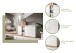 Kommode >Prego< in weiß/weiß hochglanz - 80x83x37cm (BxHxT)