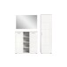 Garderoben-Set >Prego< in weiß/weiß hochglanz - 180x191x37cm (BxHxT)