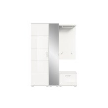 Garderoben-Set >Prego< in weiß/weiß...