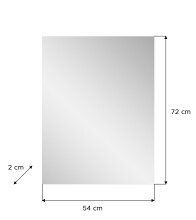 Garderoben-Set >Prego< in weiß/weiß hochglanz - 55x191x37cm (BxHxT)