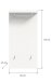 Garderoben-Set >Prego< in weiß/weiß hochglanz - 180x191x37cm (BxHxT)