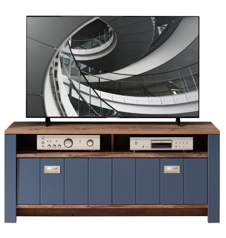 TV-Board >Dijon< in Parisian Blue Nachbildung - 147x63x45cm (BxHxT)