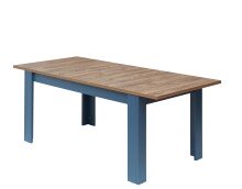 Esstisch >Dijon< in Parisian Blue Nachbildung - 160x76x90cm (BxHxT)