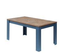 Esstisch >Dijon< in Parisian Blue Nachbildung -...