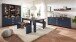 Esstisch >Dijon< in Parisian Blue Nachbildung - 160x76x90cm (BxHxT)