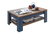 Couchtisch >Dijon< in Parisian Blue Nachbildung - 110x42x65cm (BxHxT)