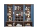 Buffet >Dijon< in Parisian Blue Nachbildung - 163x201x45cm (BxHxT)