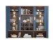 Buffet >Dijon< in Parisian Blue Nachbildung - 163x201x45cm (BxHxT)