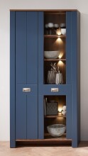 Vitrine >Dijon< in Parisian Blue Nachbildung -...