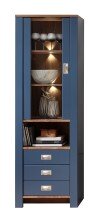 Vitrine >Dijon< in Parisian Blue Nachbildung -...