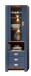 Vitrine >Dijon< in Parisian Blue Nachbildung - 65x201x38cm (BxHxT)