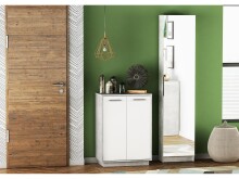 Schuhschrank >Goswin< in  - 50x180,5x20cm (BxHxT)
