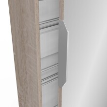 Schuhschrank >Goswin< in Sonoma Eiche - 50x180,5x20cm (BxHxT)