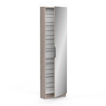 Schuhschrank >Goswin< in Sonoma Eiche - 50x180,5x20cm (BxHxT)