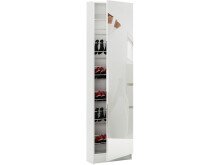 Schuhschrank >Goswin< in Weiß - 50x180,5x20cm (BxHxT)