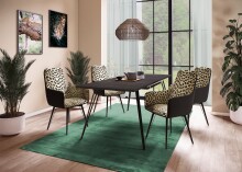 Esstisch >Nalisa< in Zinneiche aus Holzwerkstoff - 160x76x90cm (BxHxT)