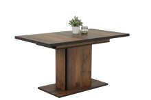 Esstisch >Ariana< in Oldwood/Schwarz aus Holzwerkstoff - 160x76x80cm (BxHxT)