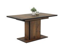 Esstisch >Ariana< in Oldwood/Schwarz aus Holzwerkstoff - 160x76x80cm (BxHxT)