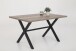 Esstisch >Flensburg< in wildeiche/anthrazit - 140x75x90 (BxHxT)