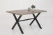 Esstisch >Flensburg< in wildeiche/anthrazit - 140x75x90 (BxHxT)