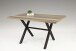 Esstisch >Flensburg< in wildeiche/anthrazit - 140x75x90 (BxHxT)