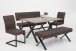 Esstisch >Flensburg< in wildeiche/anthrazit - 140x75x90 (BxHxT)