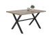 Esstisch >Flensburg< in wildeiche/anthrazit - 140x75x90 (BxHxT)
