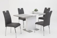 Säulen-Esstisch >Köln< in Beton-Optik - 150x76x70cm (BxHxT)