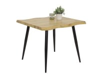 Esstisch >Sandra< in Wildeiche/Schwarz aus MDF -...