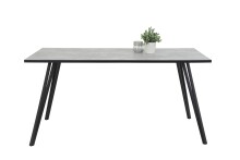 Esstisch >Tino< in Betonoptik aus Holzwerkstoff - 160x76x90cm (BxHxT)