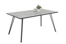 Esstisch >Tino< in Betonoptik aus Holzwerkstoff -...