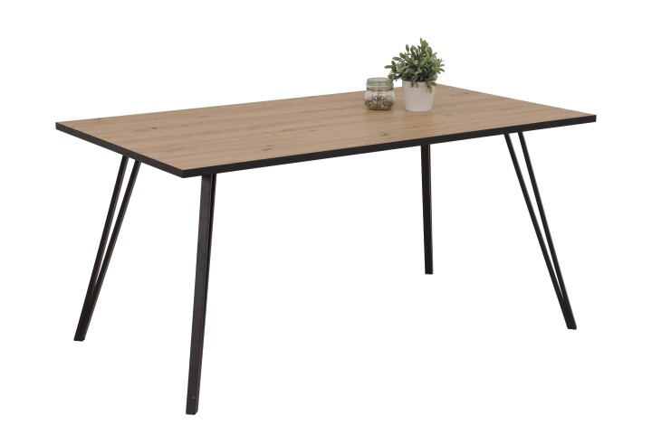 Esstisch >Tino< in Artisan Eiche aus Holzwerkstoff - 160x76x90cm (BxHxT)