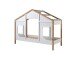 Hausbett >BABS< in Kiefer Farbe Oak/Weiß - 210x170x97 (BxHxT)