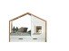 Hausbett >BABS< in Kiefer Farbe Oak/Weiß - 210x168,7x106 (BxHxT)