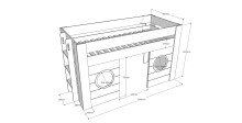 Spielbett >FREYA< in Weiß aus MDF - 215x120x96cm (BxHxT)