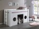 Spielbett >FREYA< in Weiß aus MDF - 215x120x96cm (BxHxT)