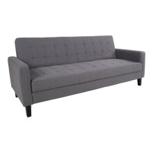 Schlafsofa >Milton< in Dunkelgrau aus Polyester,...