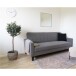 Schlafsofa >Milton< in Dunkelgrau aus Polyester, Birke - 204x81x82cm (BxHxT)