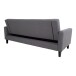 Schlafsofa >Milton< in Dunkelgrau aus Polyester, Birke - 204x81x82cm (BxHxT)