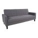 Schlafsofa >Milton< in Dunkelgrau aus Polyester, Birke - 204x81x82cm (BxHxT)