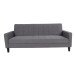 Schlafsofa >Milton< in Dunkelgrau aus Polyester, Birke - 204x81x82cm (BxHxT)