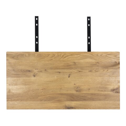 Ansteckplatte >Toulon< in Braun. Eiche geölt - 50x95x4x8 (LxBxHxT)