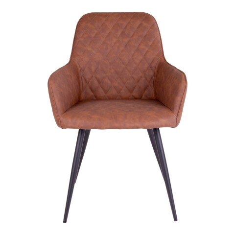Esszimmerstuhl >Harbo< (2er-Set) in Vintage Braun - 55x87x65 (BxHxT)