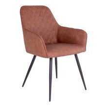 Esszimmerstuhl >Harbo< (2er-Set) in Vintage Braun -...